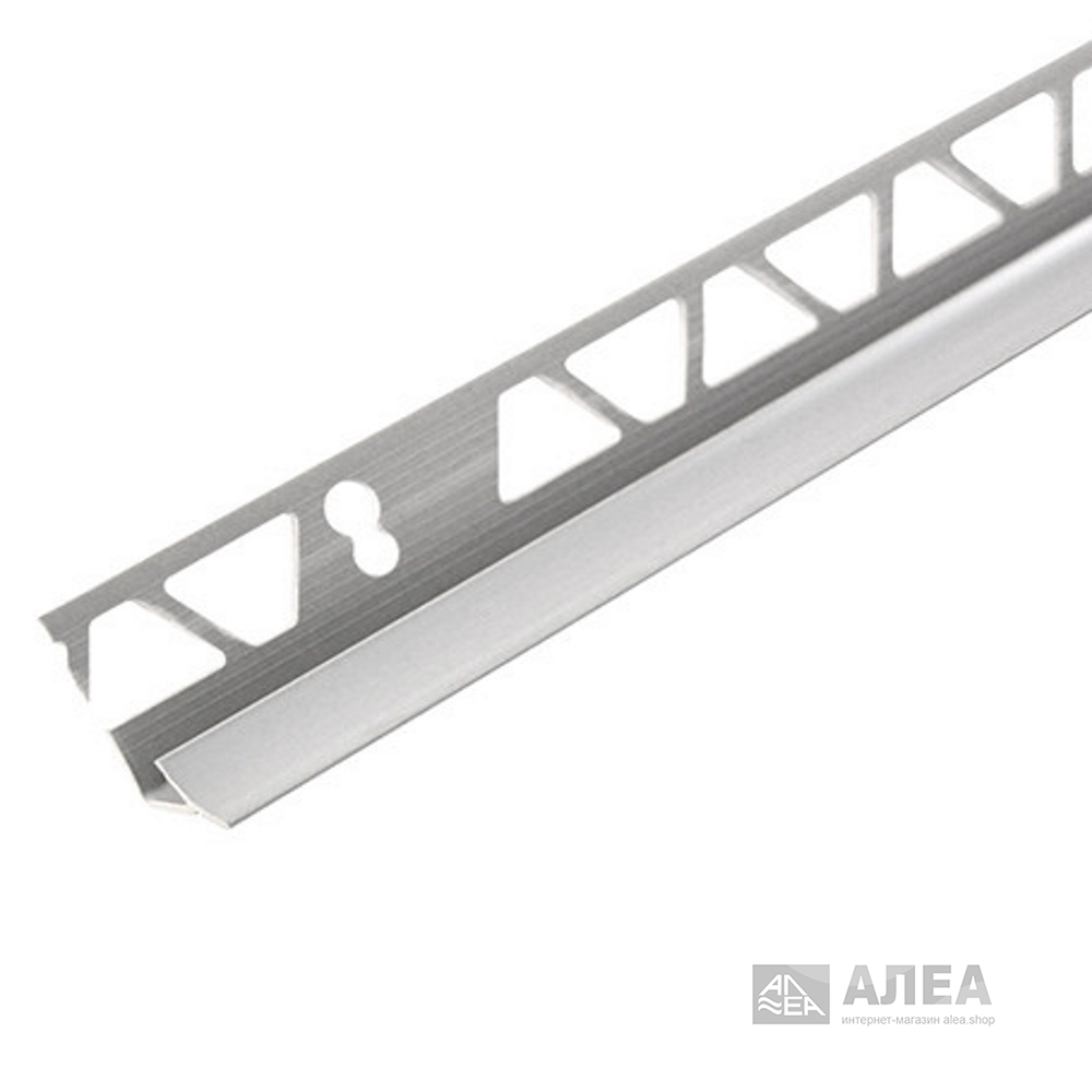 Угол для плитки внутренний р10нг 9-10 мм 2,5м белый/25