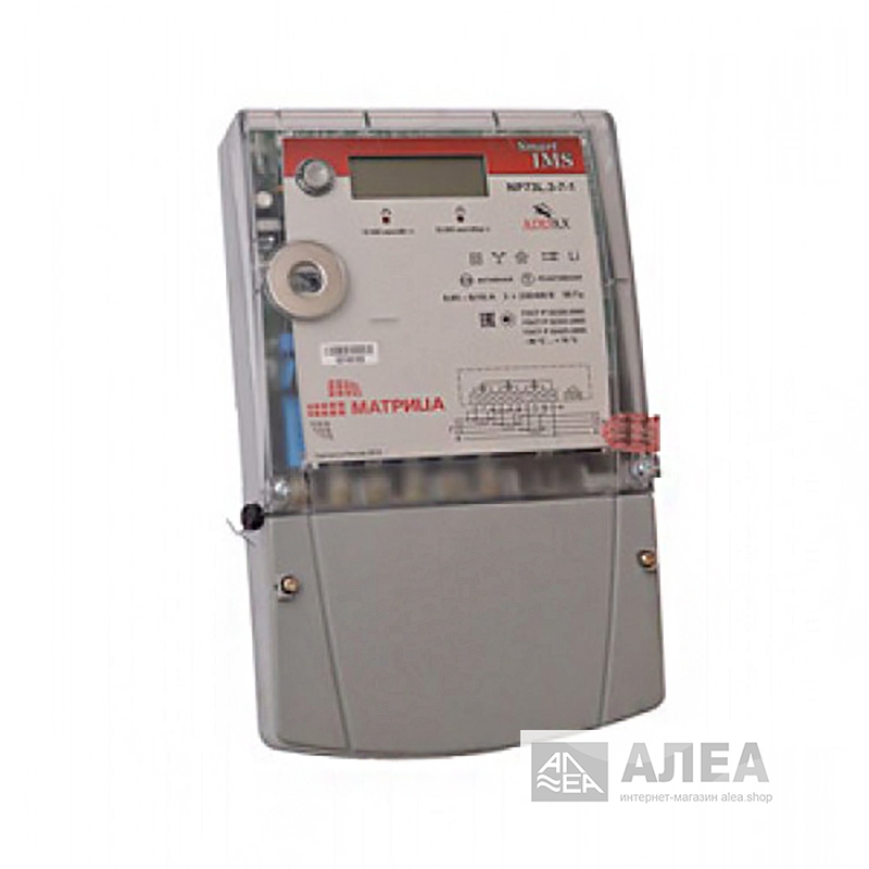 260387 Счетчик электрич. NP 73L. 2-5-2 3ф 5-10А 220В, 1.0/2.0 класс PLC оптич. порт Матрица