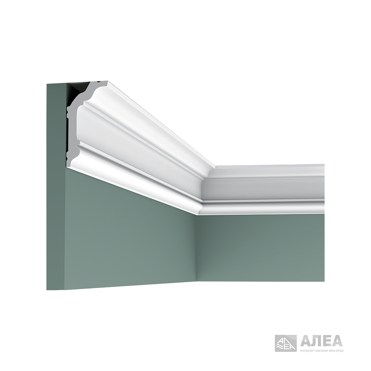 Потолочный карниз Orac Decor CX176 80х40х2000 мм, фото 