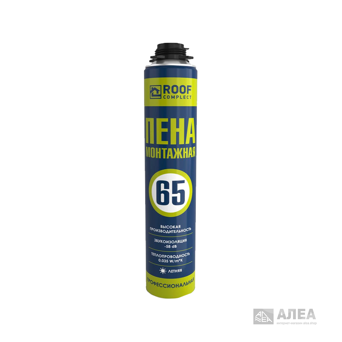 Пена монтажная Roof Complect 65 профессиональная летняя 850 гр, фото 