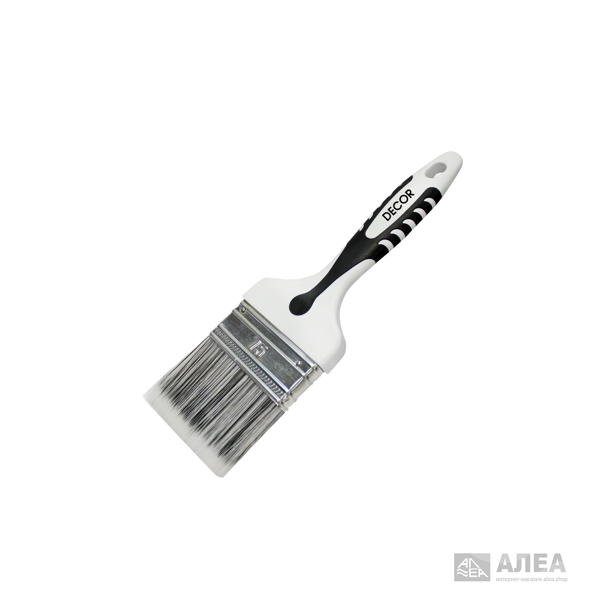 Кисть плоская Decor Black White Premium 120 мм, фото 