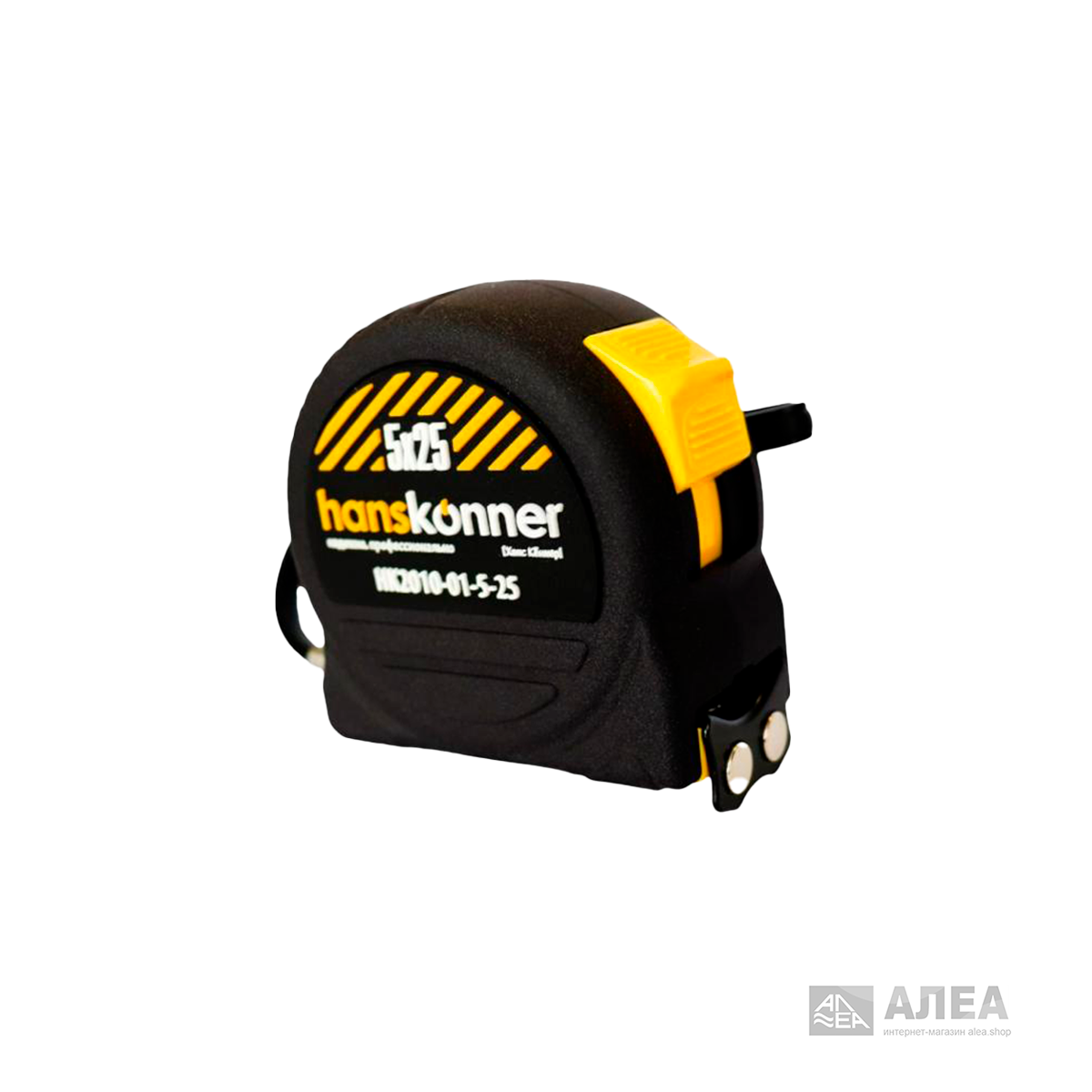 Рулетка Hanskonner с двойным стопом 5 м 25 мм, фото 