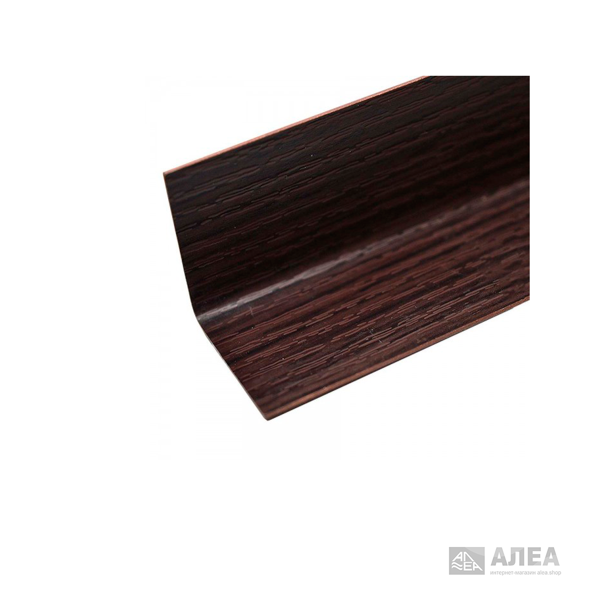 Угол двухсторонний Идеал с тиснением 301 Венге 15х15х2700 мм, фото 2