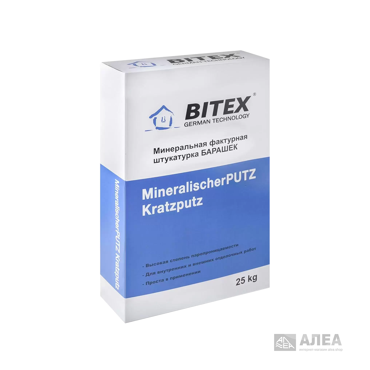 Штукатурка декоративная Bitex MineralischerPutz Reibeputz 25 кг, фото 
