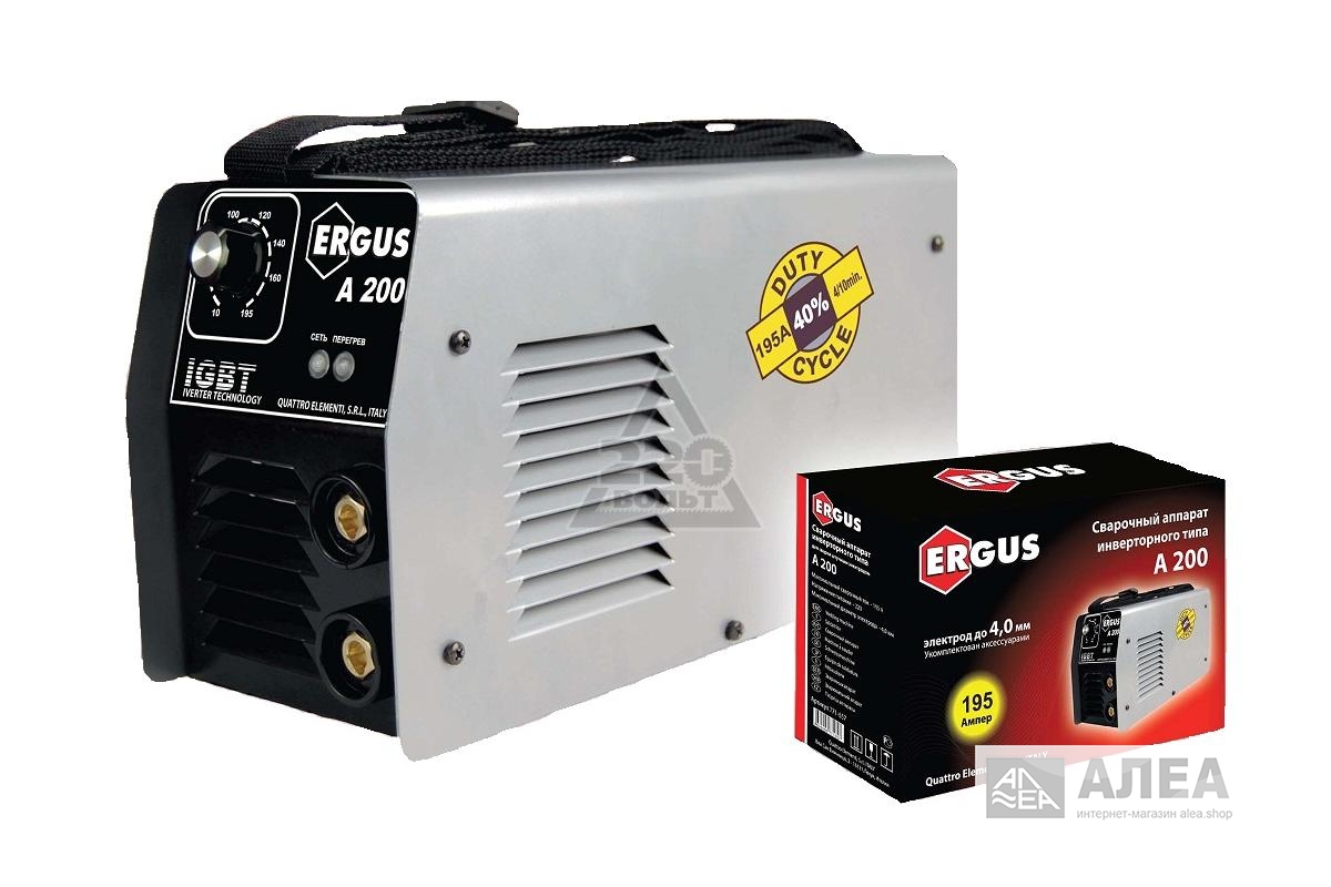 Инвертор ERGUS А 200 195A электроды 1,6-4мм