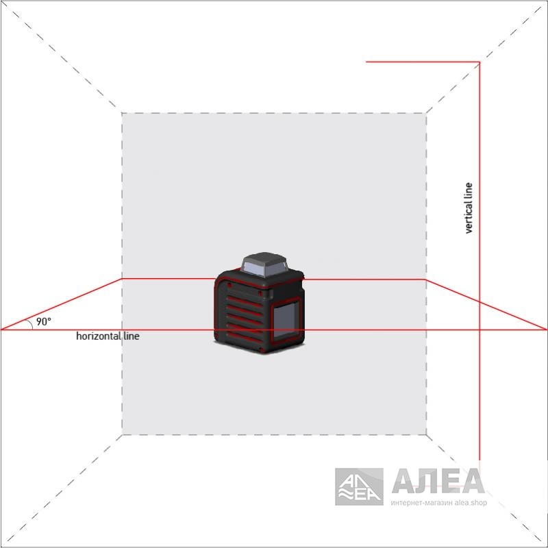 Нивелир лазерный ADA Cube 360 Basic Edition, А00443, 20м, 1гор, 1 верт.