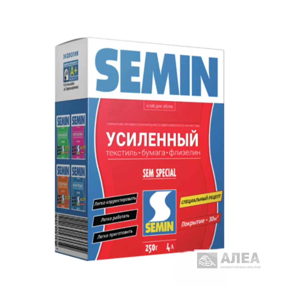 Клей обойный semin sem speciale усиленный универсальный 250 гр - купить в  Сочи по выгодной цене