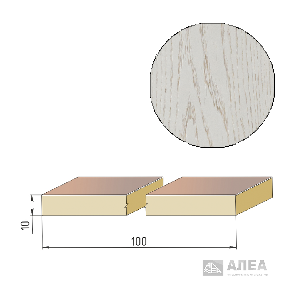Белый ясень мдф шпон